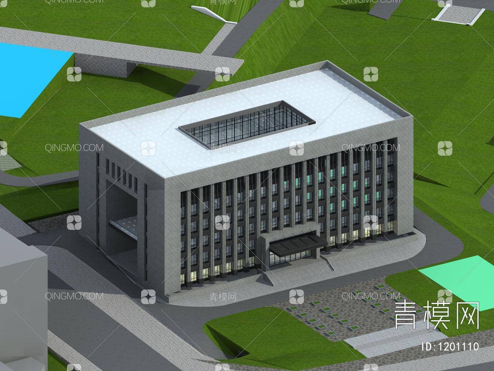 多层办公楼3D模型下载【ID:1201110】