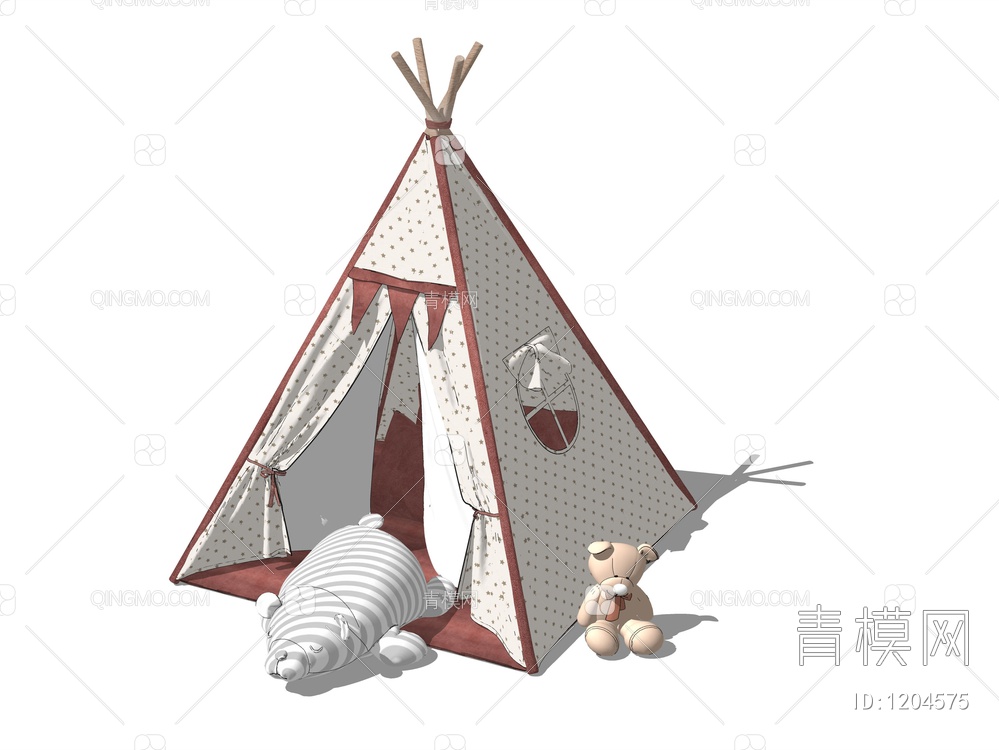 儿童帐篷SU模型下载【ID:1204575】