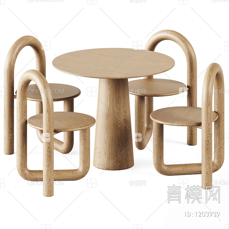 桌椅3D模型下载【ID:1203939】