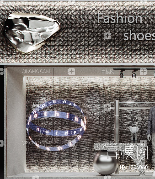 服装店橱窗3D模型下载【ID:1206060】
