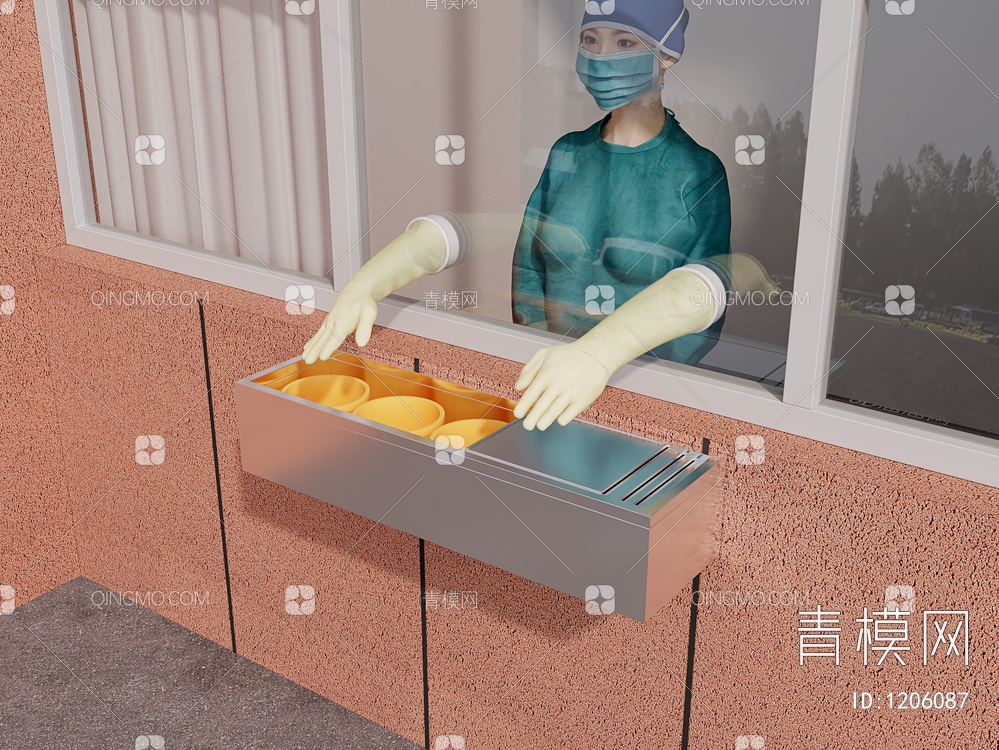医院窗口3D模型下载【ID:1206087】