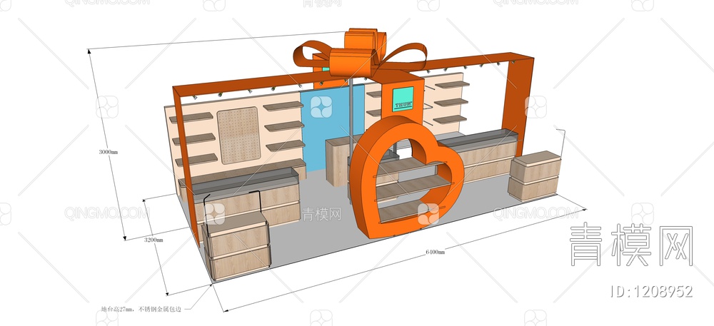 商场专柜SU模型下载【ID:1208952】