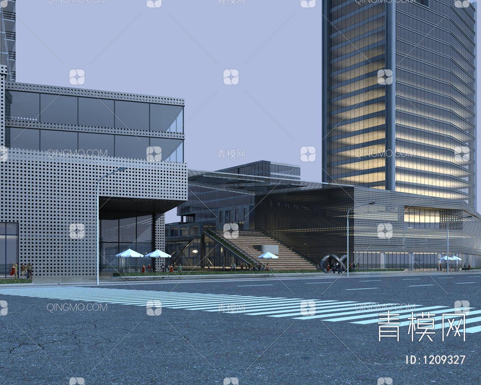 温州创新创业产业园区3D模型下载【ID:1209327】