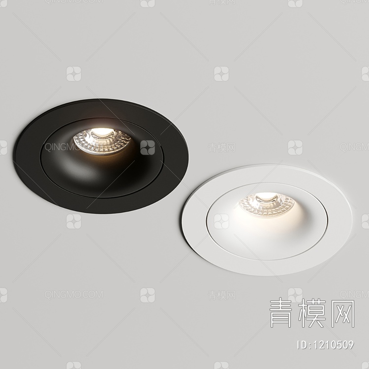 【筒灯 射灯3D模型】-现代VR有灯光无贴图MAX2016筒灯 射灯3d模型下载-ID1210509-免费3Dmax模型库 - 青模3d模型网