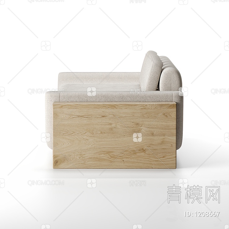 沙发凳3D模型下载【ID:1208667】