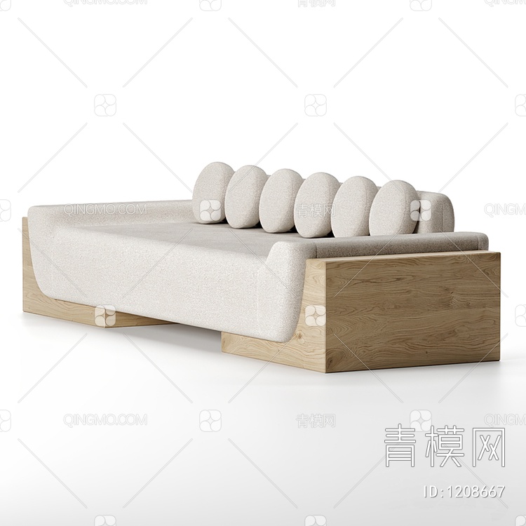 沙发凳3D模型下载【ID:1208667】