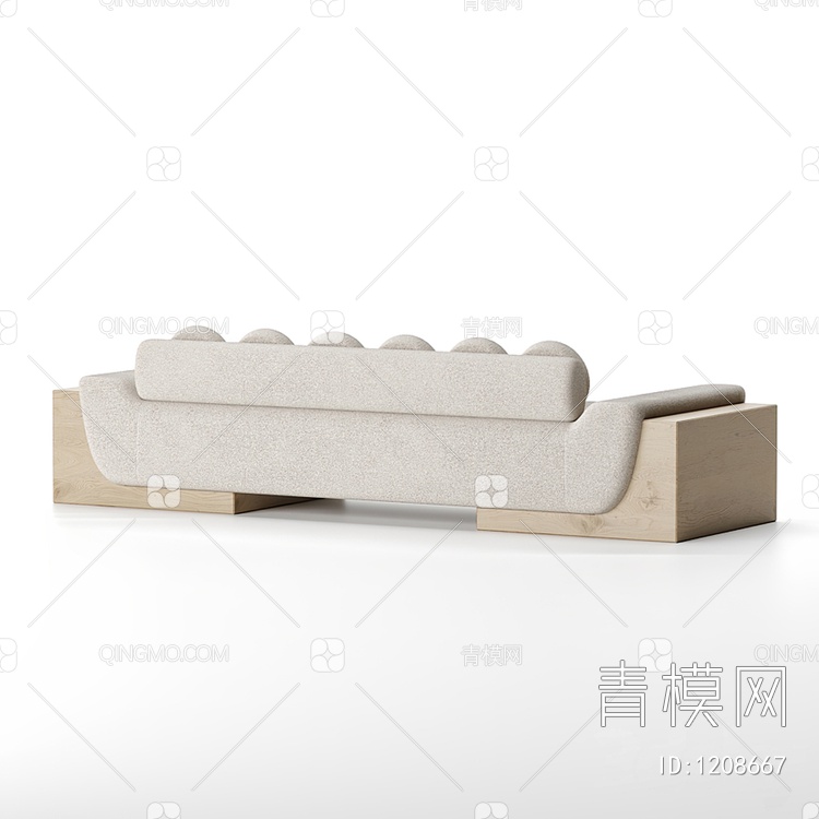 沙发凳3D模型下载【ID:1208667】