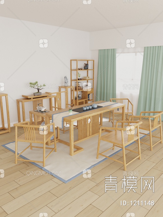 茶室3D模型下载【ID:1211148】