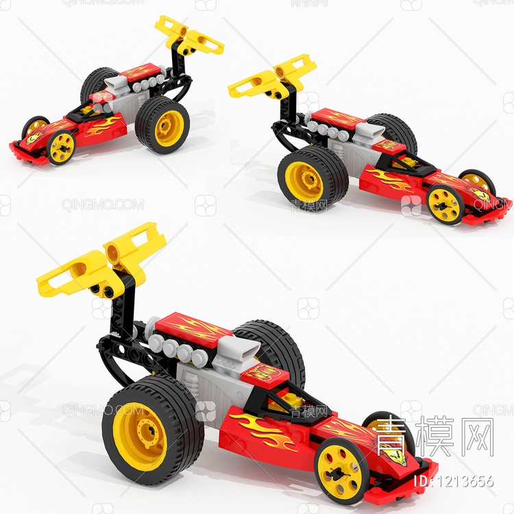儿童飞车玩具3D模型下载【ID:1213656】