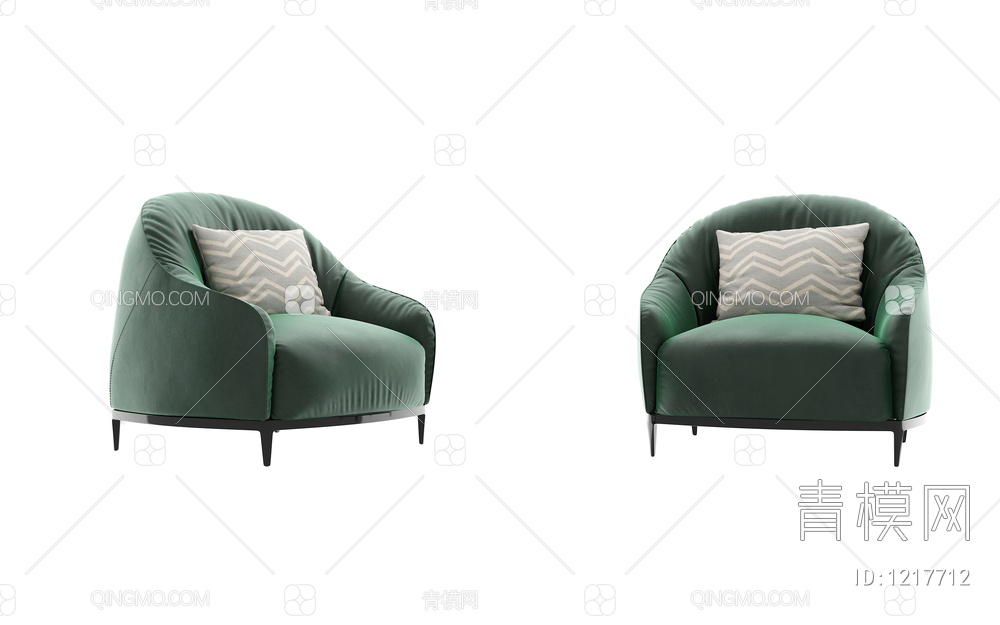 休闲沙发椅3D模型下载【ID:1217712】