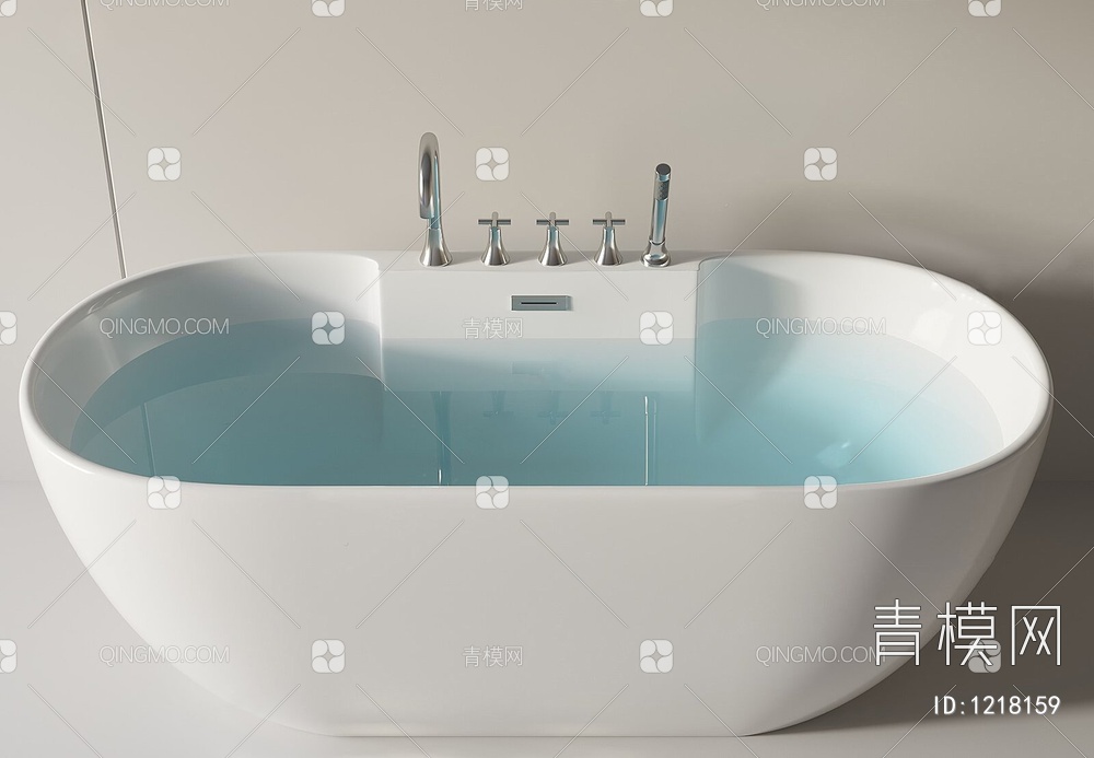 浴缸3D模型下载【ID:1218159】