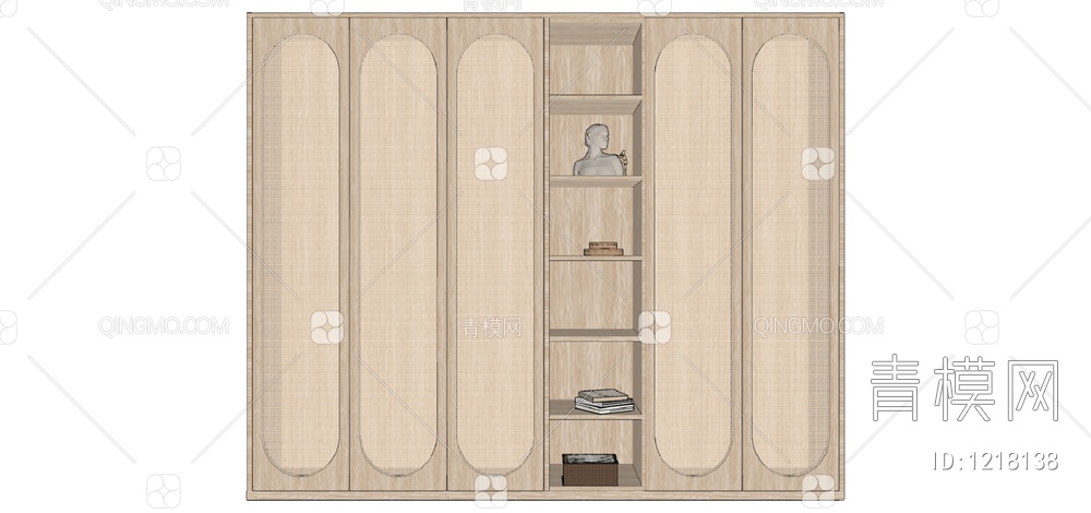 衣柜SU模型下载【ID:1218138】