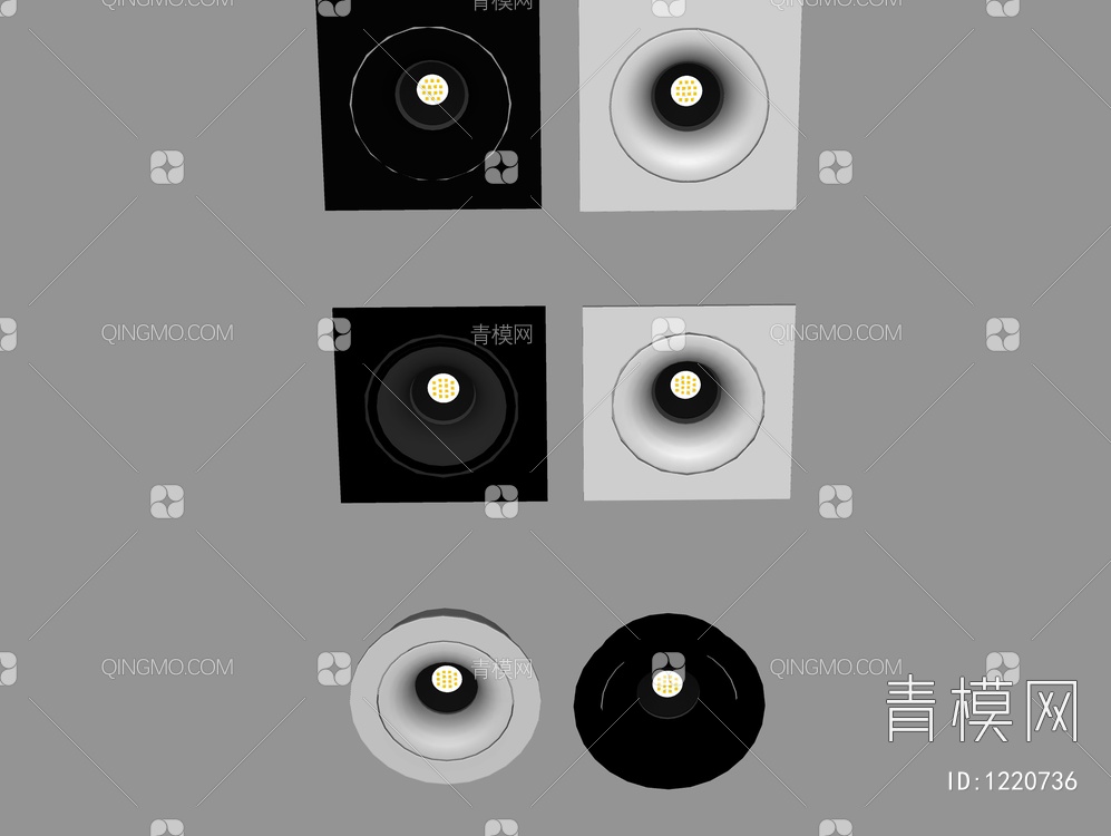筒灯射灯SU模型下载【ID:1220736】