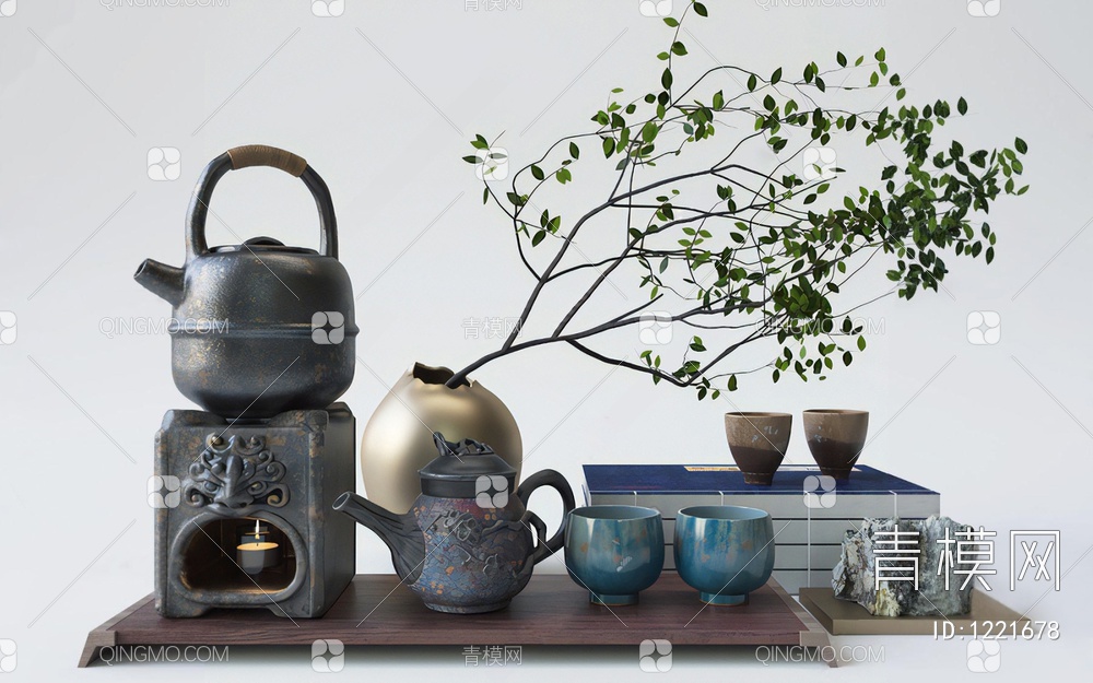 茶具茶壶3D模型下载【ID:1221678】