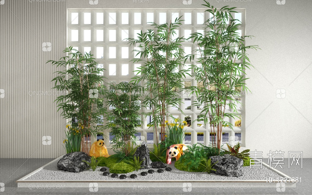 植物堆3D模型下载【ID:1227381】