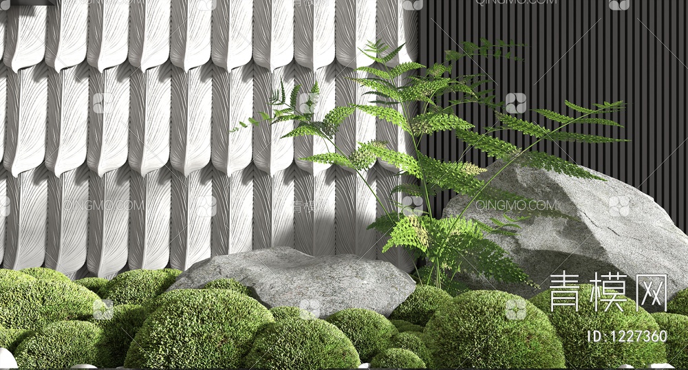 植物堆3D模型下载【ID:1227360】