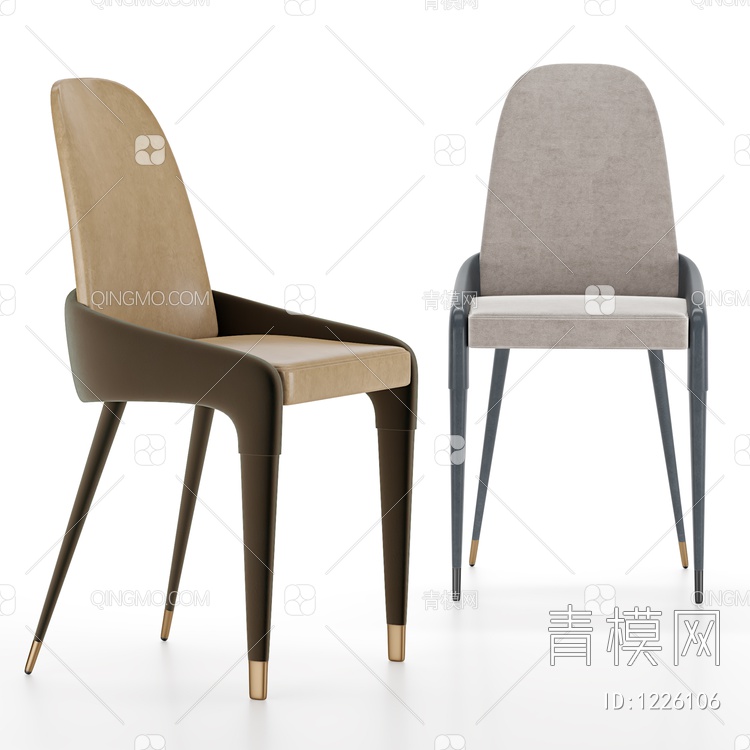 单人扶手沙发3D模型下载【ID:1226106】