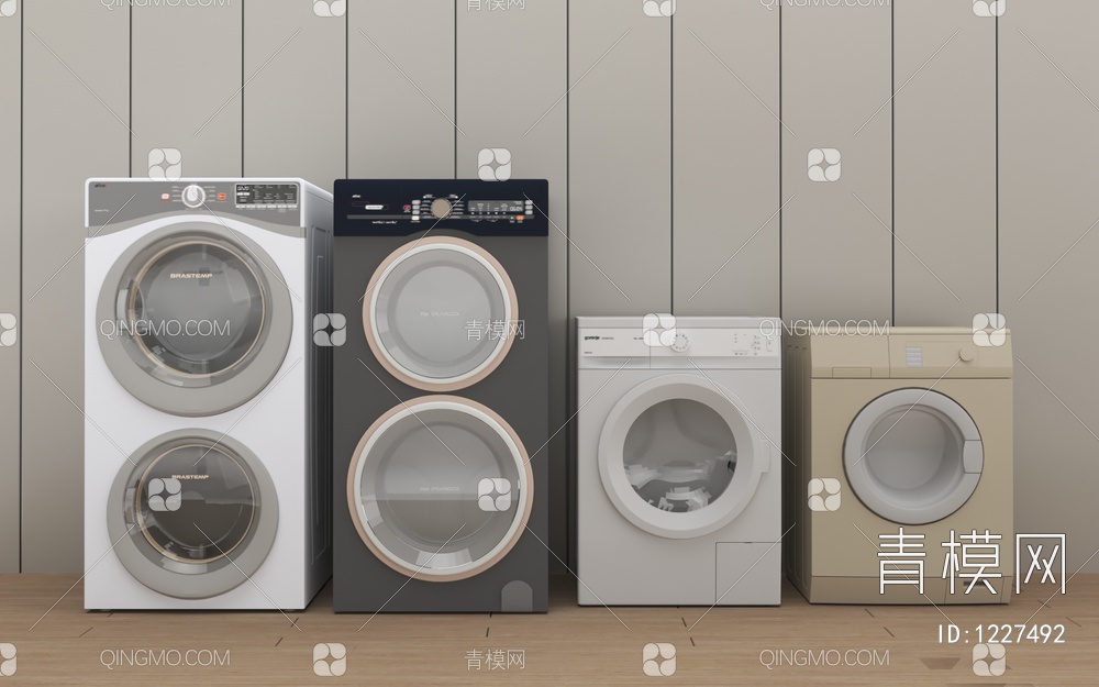 洗衣机3D模型下载【ID:1227492】