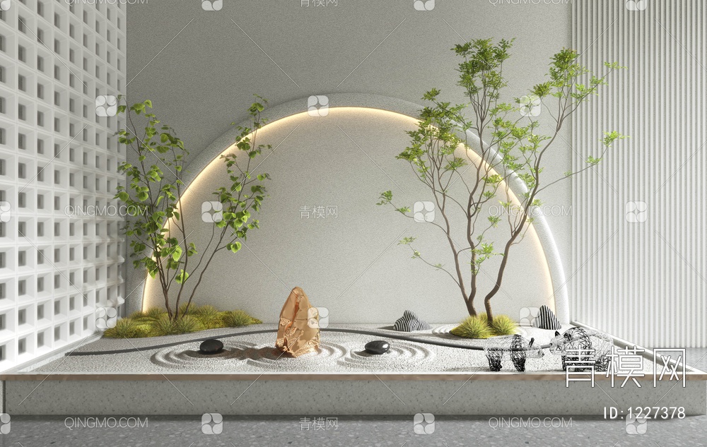 植物堆3D模型下载【ID:1227378】