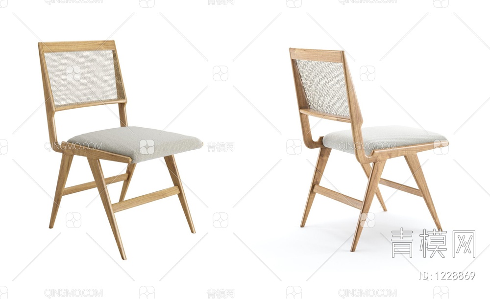 Hauner 餐椅3D模型下载【ID:1228869】