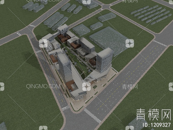 温州创新创业产业园区3D模型下载【ID:1209327】