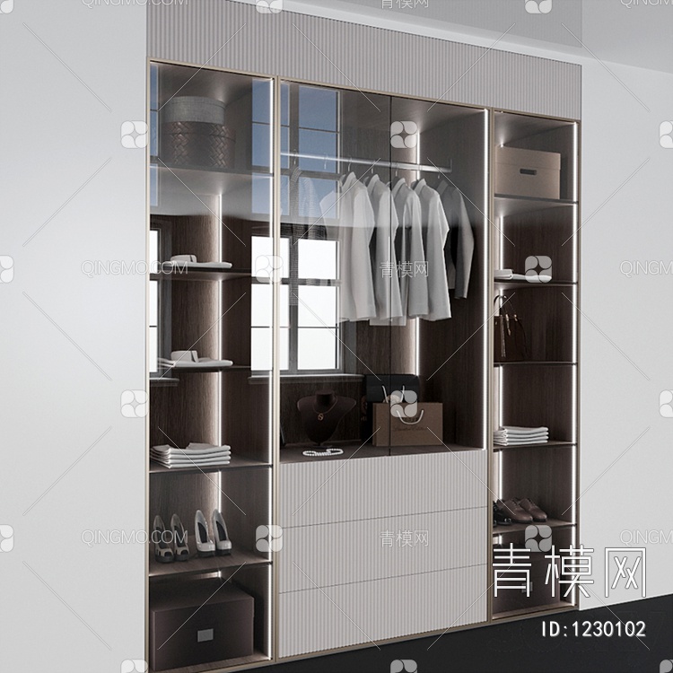 衣柜3D模型下载【ID:1230102】