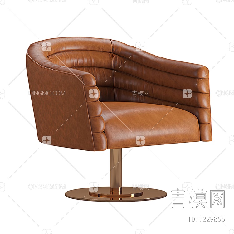 单人沙发3D模型下载【ID:1229856】