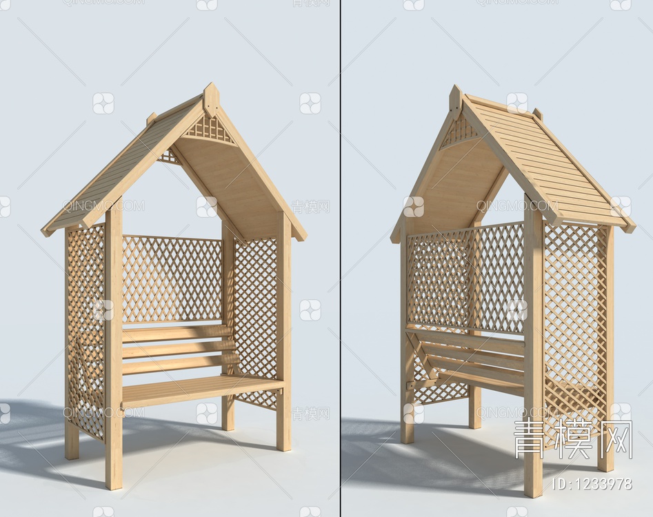 座椅 公园椅子 户外椅子3D模型下载【ID:1233978】