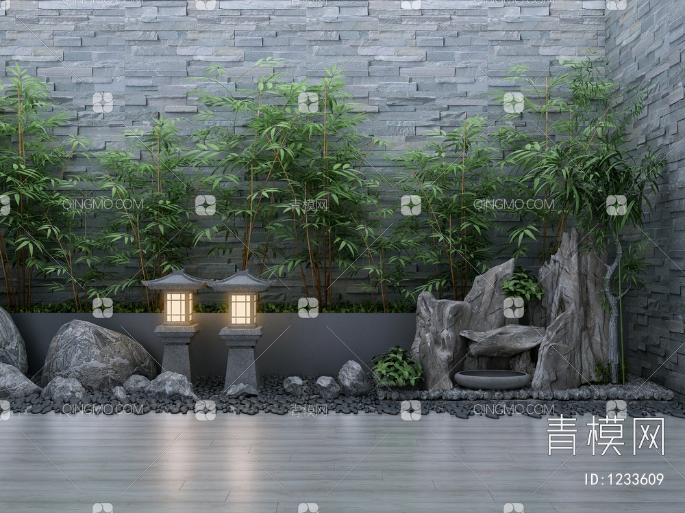 小品景观3D模型下载【ID:1233609】