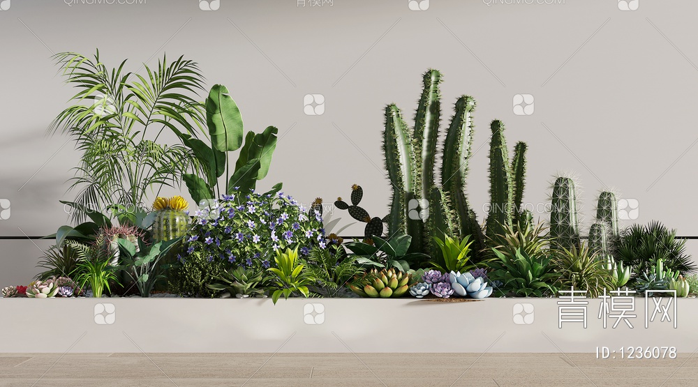 植物堆3D模型下载【ID:1236078】