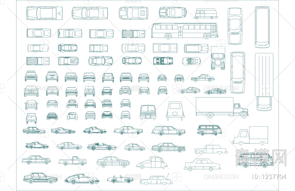 汽车cad图库【ID:1237704】