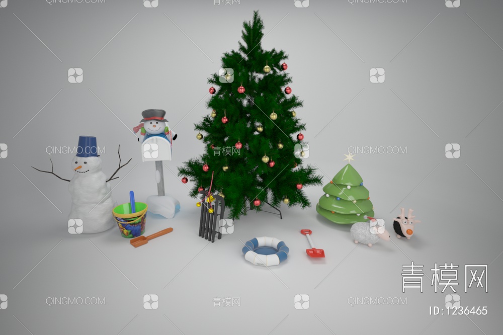 圣诞树3D模型下载【ID:1236465】