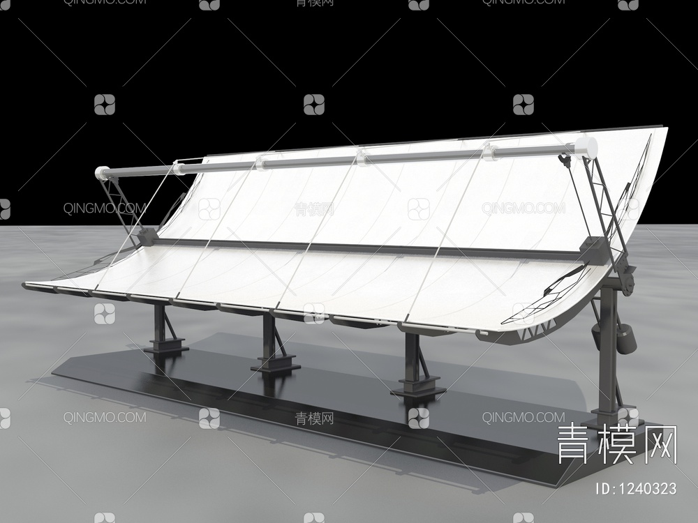 太阳能集热器 太阳能设备3D模型下载【ID:1240323】