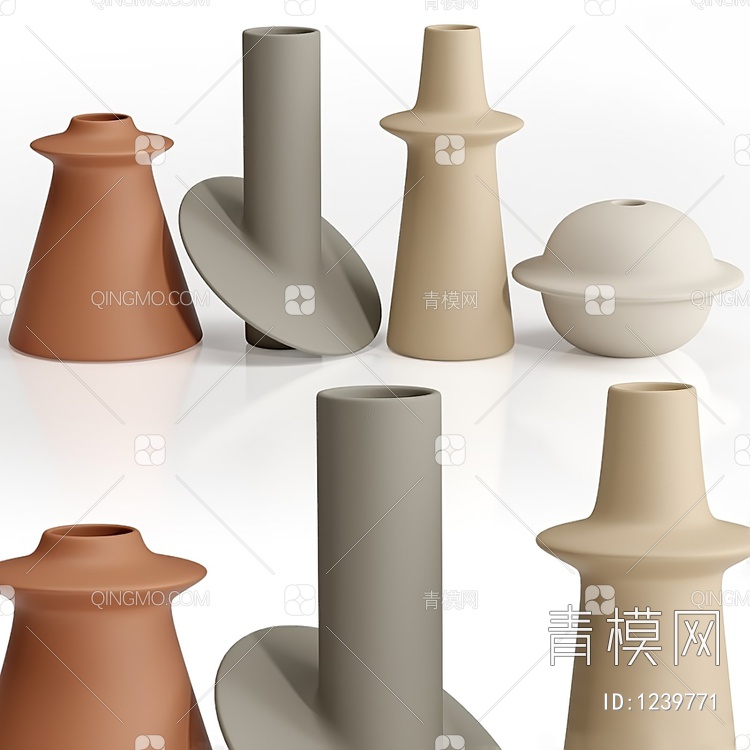 陶瓷器皿3D模型下载【ID:1239771】