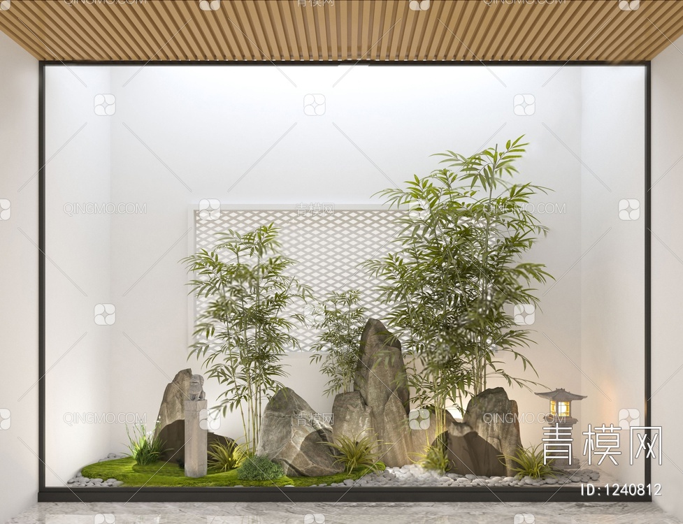 植物景观造景3D模型下载【ID:1240812】