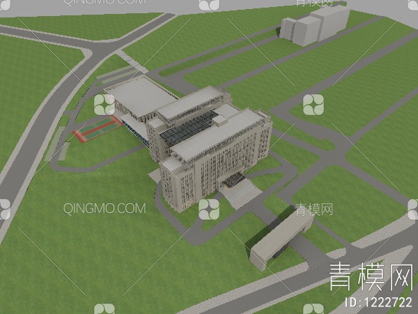 行政府办公楼 建筑外3D模型下载【ID:1222722】