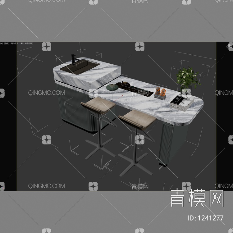 吧台椅3D模型下载【ID:1241277】