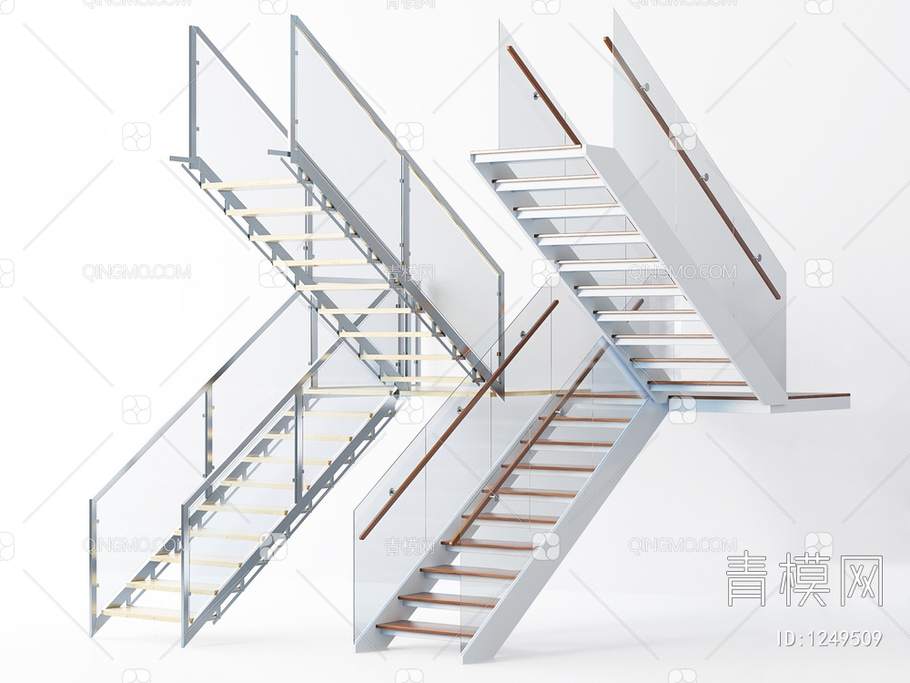 楼梯SU模型下载【ID:1249509】