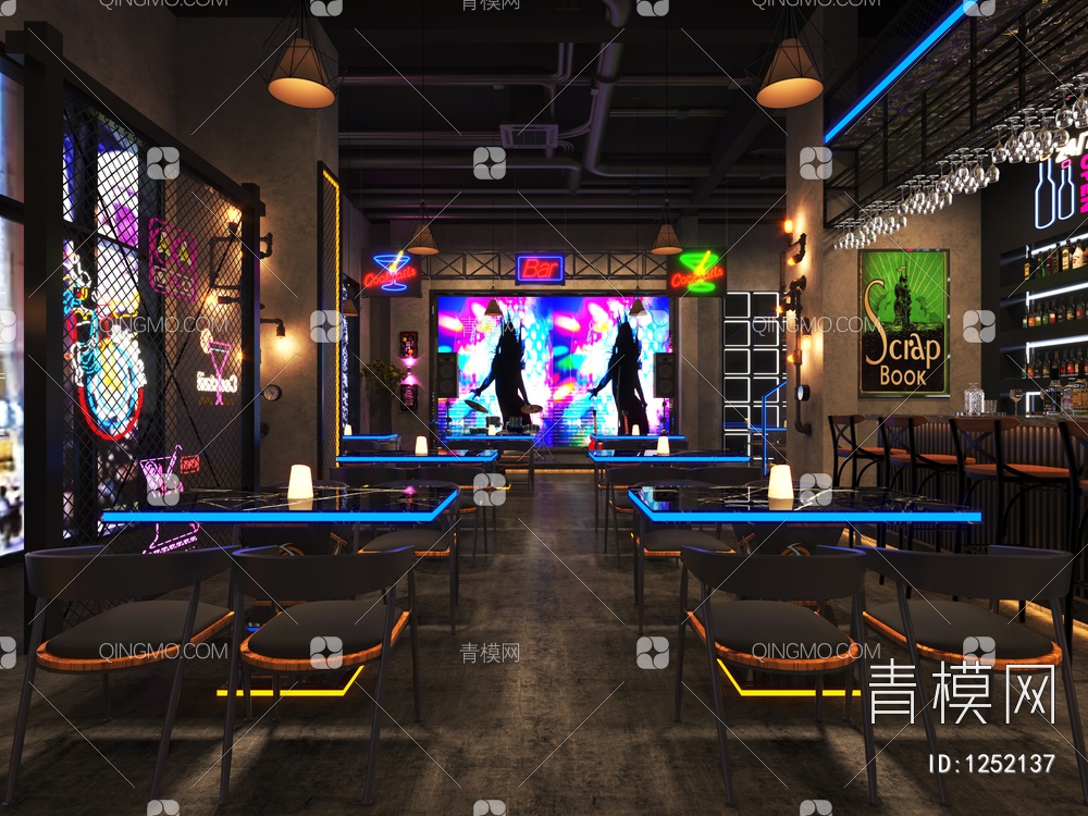 酒吧3D模型下载【ID:1252137】