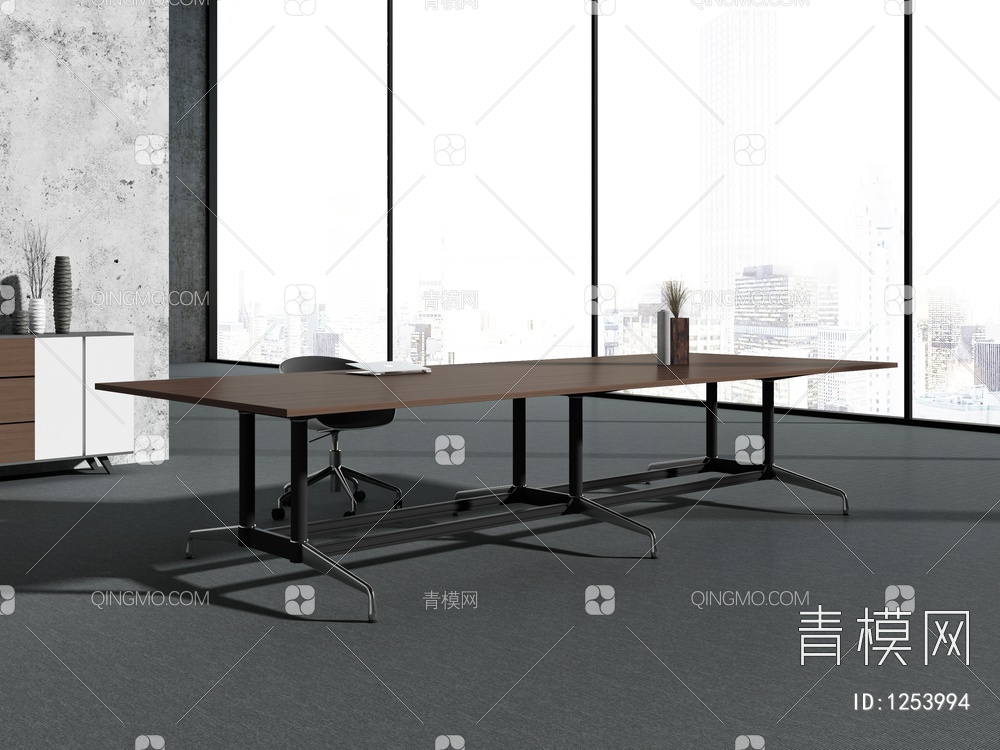 办公会议桌3D模型下载【ID:1253994】