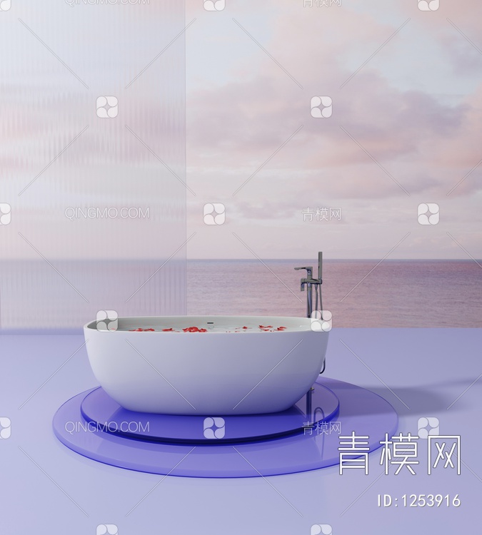 浴缸3D模型下载【ID:1253916】