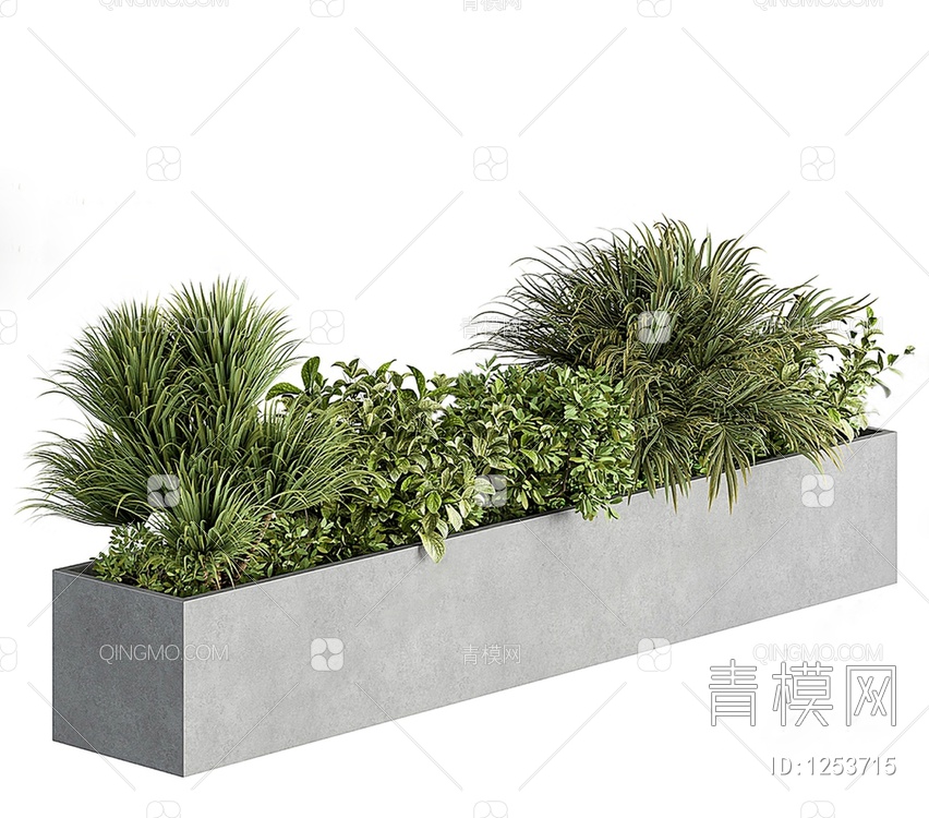 绿植花圃3D模型下载【ID:1253715】