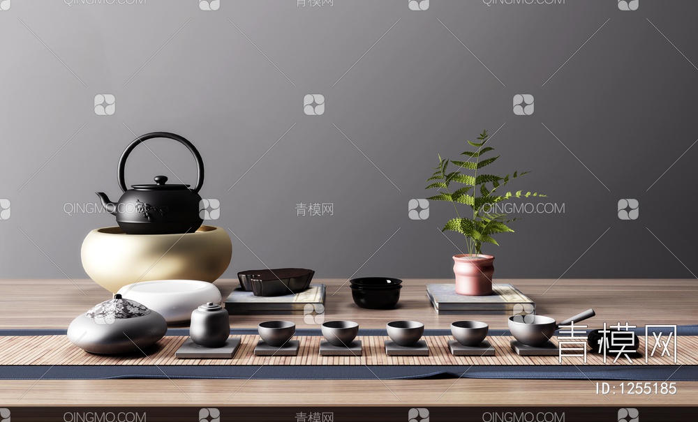 茶具摆件3D模型下载【ID:1255185】