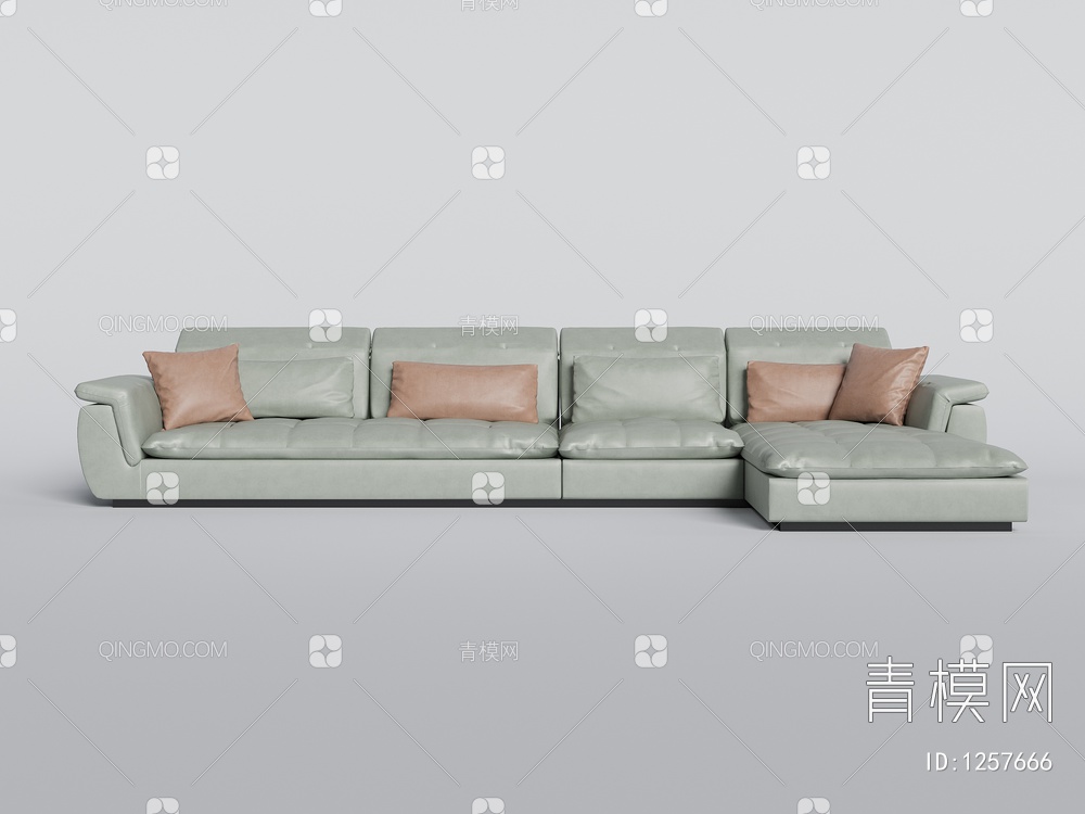 皮质沙发3D模型下载【ID:1257666】