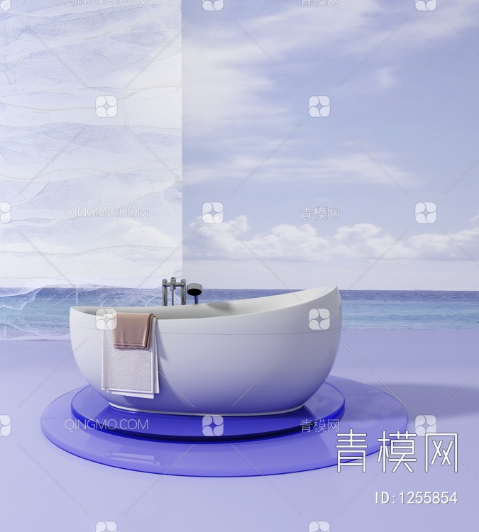 浴缸3D模型下载【ID:1255854】