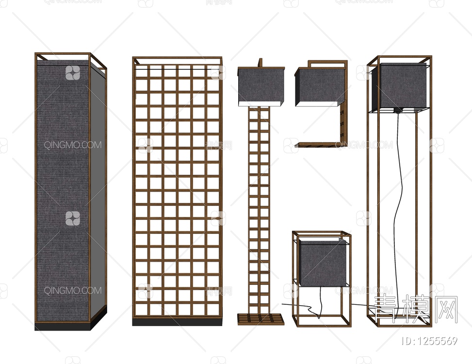 落地灯SU模型下载【ID:1255569】