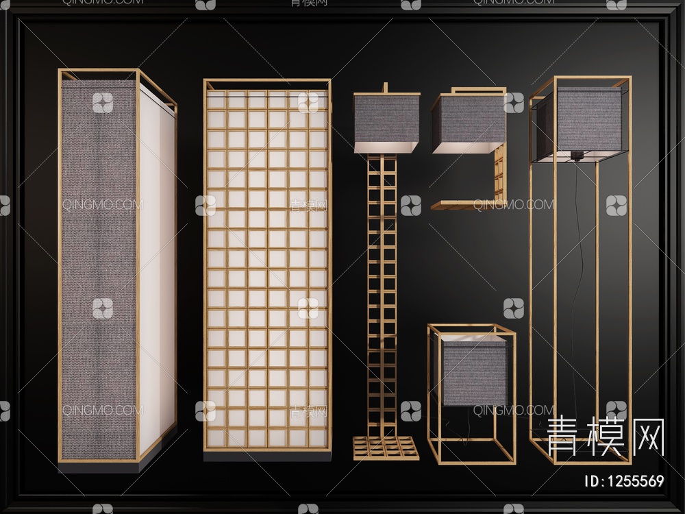 落地灯SU模型下载【ID:1255569】