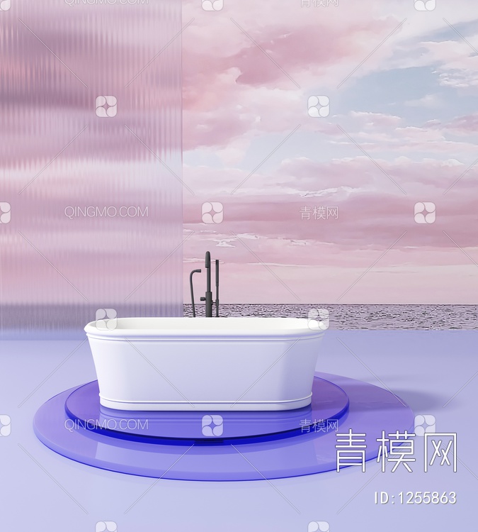 浴缸3D模型下载【ID:1255863】