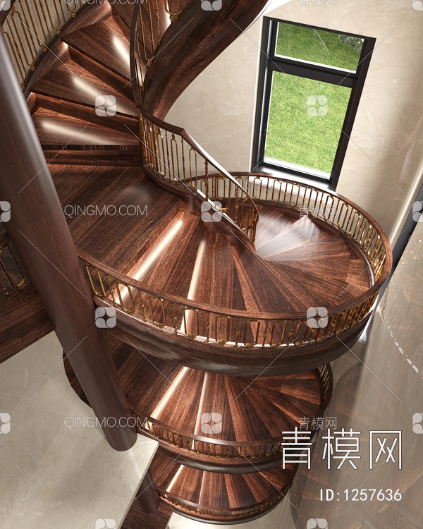 楼梯间3D模型下载【ID:1257636】