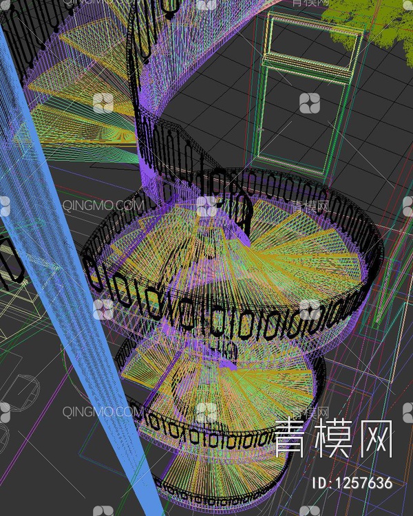 楼梯间3D模型下载【ID:1257636】
